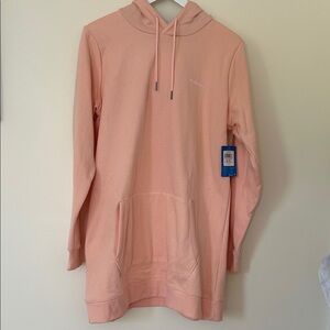 Columbia NWT Peach Hooded Sweatshirt Dress Size XL